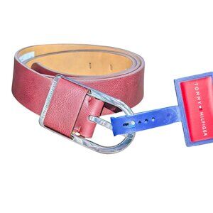 Tommy Hilfiger Belt Womens Medium Brown Synthetic Leather NWT $59.50